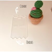 Régua para sabonete cidade-ondulado.(MOD 5)