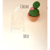 Régua para sabonete formato urso - coelho. (MOD 5)