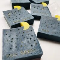 Carimbo de acrílico mini estrelas.