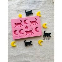 Forma de silicone "Gato e lua".