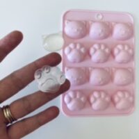 Forma de silicone “ Gato e patinha”.