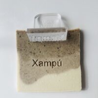 Carimbo de acrílico “ Xampú”.
