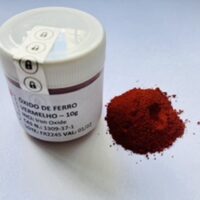 Pigmento óxido de ferro vermelho 10g.