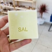 Carimbo de acrílico '' Sal ''.