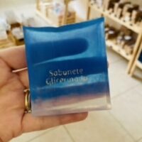 Carimbo de acrílico sabonete glicerinado.