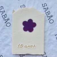 Carimbo de acrílico para sabonete "15 anos"