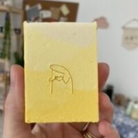 Carimbo de acrílico “Flork coração “.
