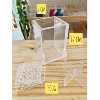 Forma  acrílica vertical com stencil - 500g.