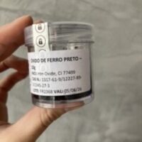 Pigmento óxido de ferro preto 10g.
