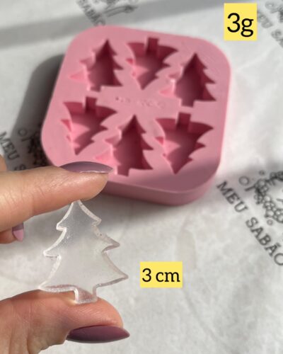 Forma de silicone mini Pinheiros