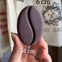 Forma de silicone oval café.