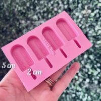 Forma de silicone picolés.