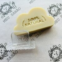 Carimbo de acrílico "100% natural”