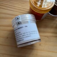 Corante em pó para velas - 10g - branco.