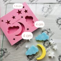 Forma de silicone céu estrelado
