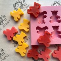 Forma de silicone ursinhos