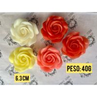 Forma de silicone rosa aberta.