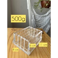 Forma acrílica MOD 8 - com 3 divisórias (500g).
