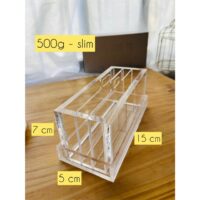 Forma acrílica  MOD 5 - com 2 divisórias (500g).