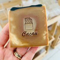 Carimbo de acrílico “Cacau ”.