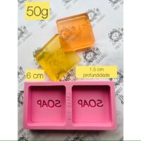 Forma de silicone SOAP - 2 cavidades.