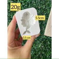 Forma de silicone menina sereia.
