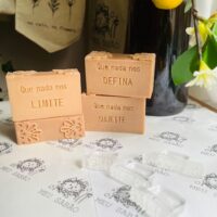 Kit carimbos ”Que nada nos limite, defina,sujeite” 4 unidades.
