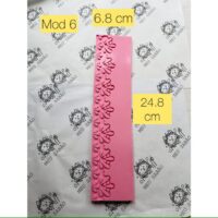 Tapete de silicone flor de lis para forma mod6 - 1 Kg.