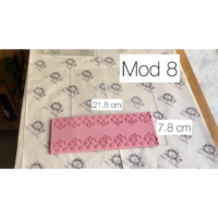 Tapete de silicone flor de lis para forma mod 8 - 1 Kg.