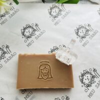 Carimbo de acrílico  “ coração jesus”