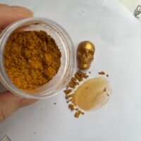 Mica dourada ouro velho 10g.