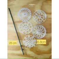 Kit mandalas/stencil - redondos. (Para forma redonda)