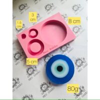 Forma de silicone Olho Grego - encaixe.