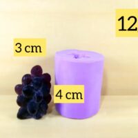 Forma de silicone uva cacho.