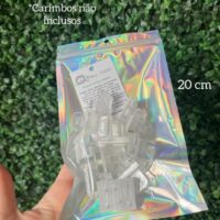 Saco zip holográfico 12x20 - 10un