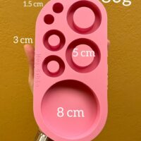 Forma de silicone Olho Grego - encaixe. (7 cavidades)