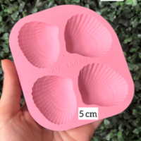 Forma de silicone  Conchas- 4 cav.