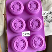 Forma de silicone Abelha Rainha  - 6 cavidades.