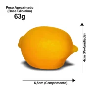 Forma de silicone Limão siciliano - unitário.