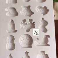 Forma de silicone Natal diversos - 15 cavidades.