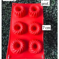 Forma de silicone Bolinho - 6 cav.