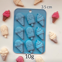 Forma de silicone sorvetinhos.