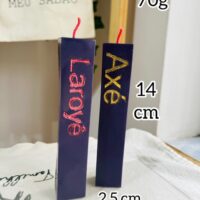 Forma de silicone para velas " Laroyê/Axé"