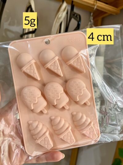 Forma de silicone sorvetinhos.