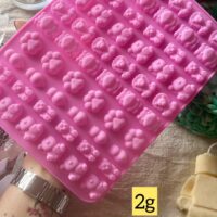 Forma de silicone Miniaturas zoo diversos  - 60 cavidades.