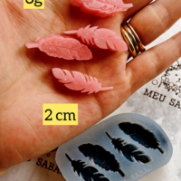Forma de silicone Penas.