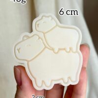 Forma em silicone Capivara mamãe.