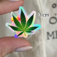Adesivo holográfico folha natural - 10 un