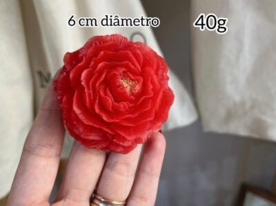 Forma em silicone Peônia.