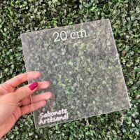 Placa de corte em acrílico- 20x20 cm.